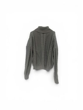Commense Cozy Cable Knit Turtleneck Sweater - Gray#NWT